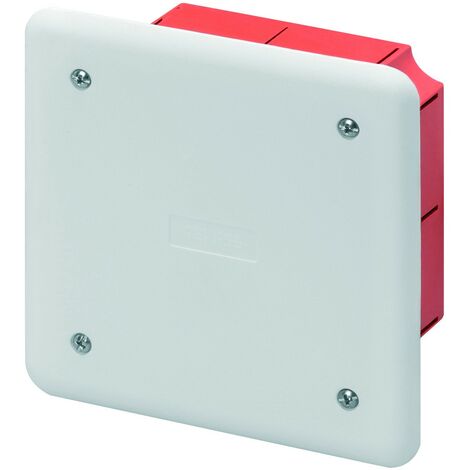 Scatola di derivazione da incasso con coperchio e viti 92x92x45 Gewiss 48001