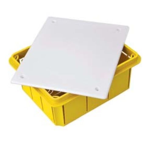 Scatola di derivazione da incasso con coperchio ip40  - mm.198x118x73 - (1615.n) 4 pezzi Marlanvil