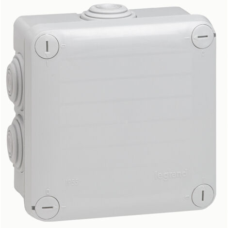 Scatola di derivazione IP55 105x105x55 mm grigia Legrand