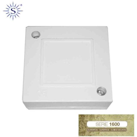 Scatola di derivazione quadrata da superficie per derivazioni IP20 65x65x35mm per minicanali fino a 10x22mm in plastica colorata