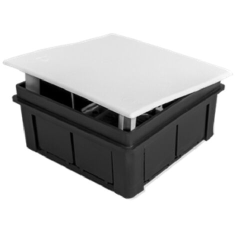 Scatola di Giunzione e Derivazione da Incasso C35 con Morsetto in Plastica 105x105x51 mm Bianco