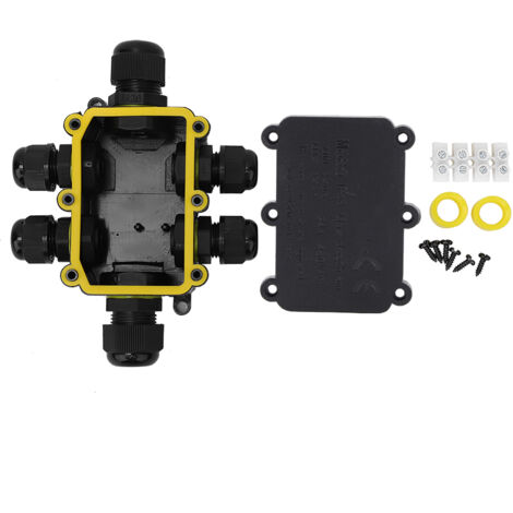 Scatola di giunzione impermeabile IP68 - Cavo da 5 m, 450 V CA 24 A, UL94V-2, per collegamenti sottomarini/esterni