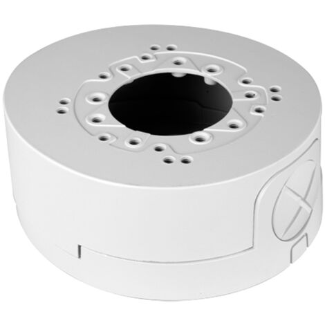 SCATOLA DI GIUNZIONE PER TELECAMERE DOME DA ESTERNO SOFFITTO PARETE - Bianco