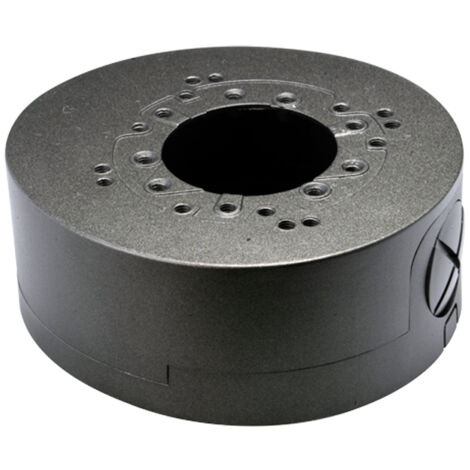 SCATOLA DI GIUNZIONE PER TELECAMERE DOME DA ESTERNO SOFFITTO PARETE - Nero