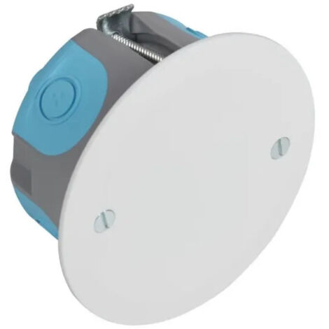 Scatola di giunzione "Stop air" da incasso + coperchio diametro 67 mm, profondità 40 mm.