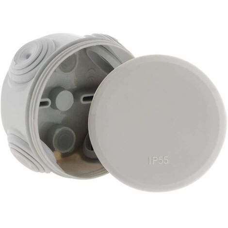 SCATOLA DI GIUNZIONE TONDA IMPERMEABILE IP55 - 70 DEP. 35 MM
