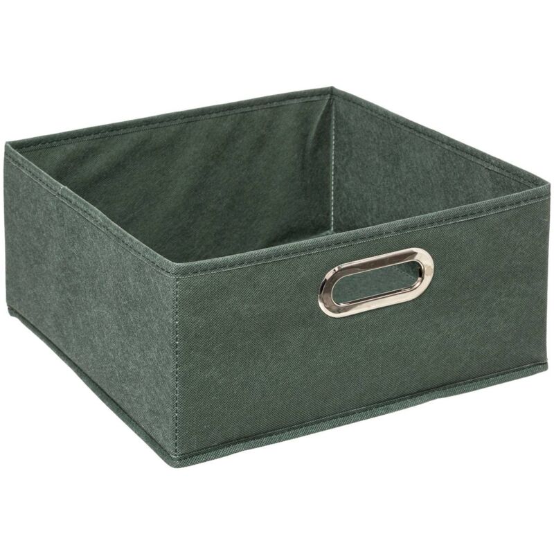 Image of Cestino in tessuto mix n modul 31x15cm verde kaki - 5five