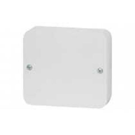 Scatola di installazione da superficie 90x80x2,5mm senza morsetti e pressacavi IP20 bianca Pak-Plast P4.