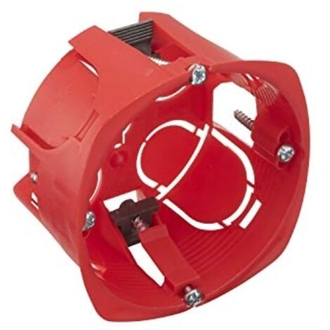 Scatola di prese e interruttori in cartongesso D67/P40 Rosso
