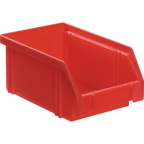 Scatola di stoccaggio visiva LK L160/140xL105xH75mm PS rossa