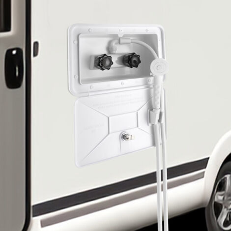 Scatola doccia esterno camper con interruttore freddo/caldo, soffione doccia, accessori camper