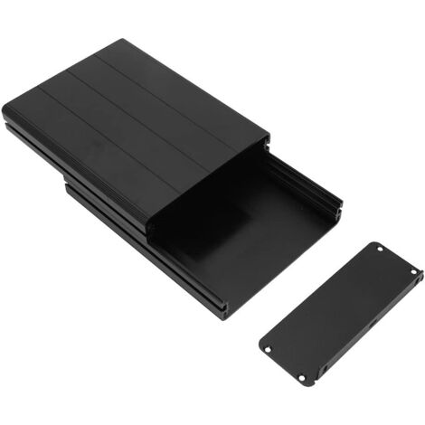 Scatola in alluminio per progetto 45 × 122 × 160 mm Custodia elettronica in alluminio GPS nera opaca Custodia in lega di alluminio estruso