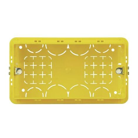 Scatola in resina da incasso per 4 moduli serie civili 135x74x53,5mm