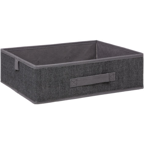 Scatola organizer grigio scuro cm 36x28x11h