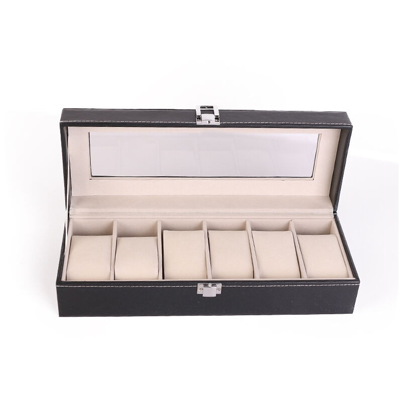 Scatola per orologi con 6 scomparti, scatola per 6...