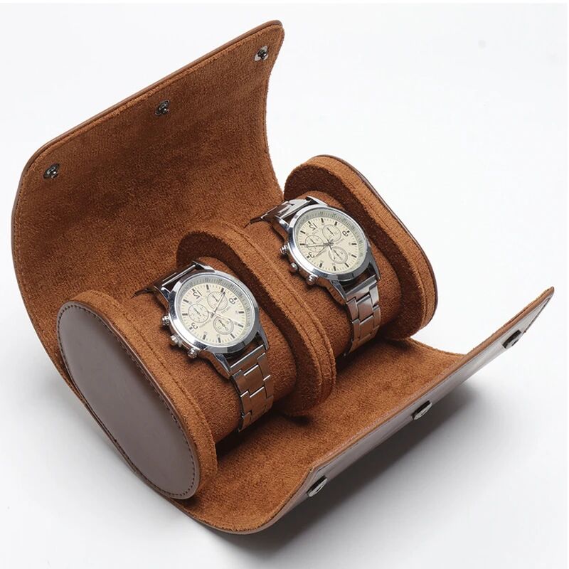 Image of Fortuneville - Scatola per orologi per uomo e donna, 1 griglia multifunzionale, scatole per la conservazione e l'imballaggio in pelle, confezione