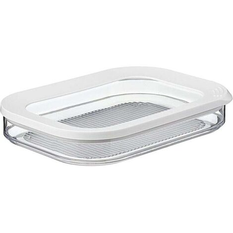 Scatola per salsicce KZQ a 1 piano – Bianca – Scatola per conservare le salsicce in frigorifero – Contenitori separati – Lavabile in lavastoviglie