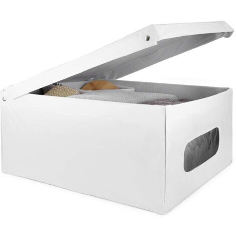 scatola portabiancheria in vinile - box large supershop