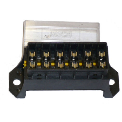 Scatola portafusibili a 6 slot con innesto – Attacco inferiore – Capacità per 6 fusibili – Compatibile con fusibili standard