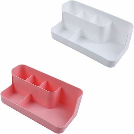 Scatola portaoggetti da scrivania, 2 pezzi Scatola portaoggetti cosmetica multifunzionale per organizer da scrivania adatta per ufficio, bagno, cucina domestica (260 mm, 100 mm, 130 mm)