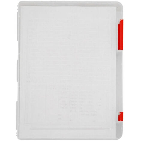Scatola portaoggetti in plastica trasparente formato A4 AUDeals per documenti, fogli, raccoglitori, articoli di cancelleria, scrapbooking, riviste, con passante.