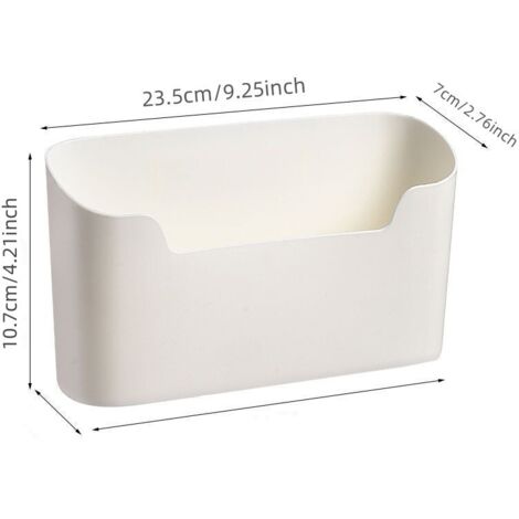 Scatola portaoggetti per ante di mobili da cucina, scatola portaoggetti adesiva da parete, scatola organizer per mobili/bagno/frigorifero per oggetti vari