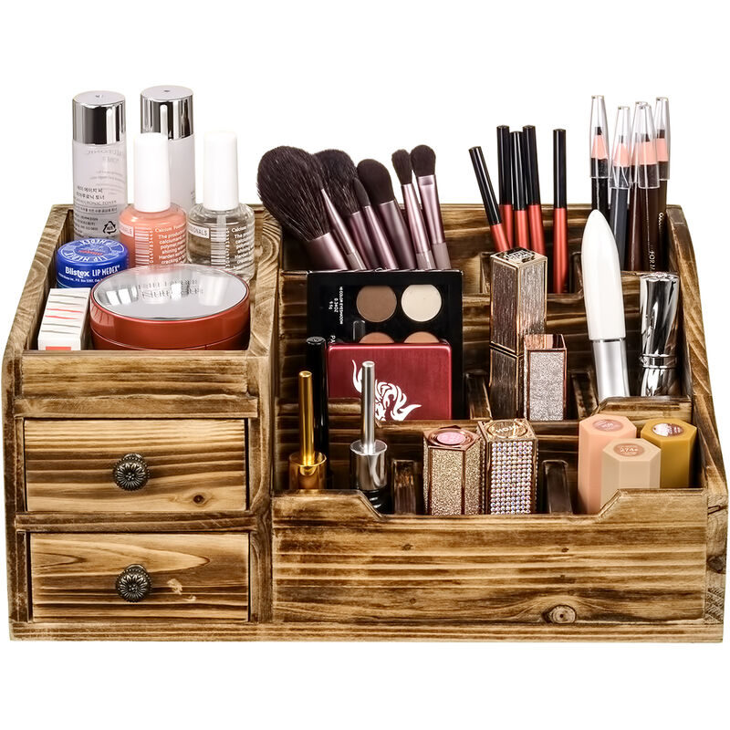 Scatola portaoggetti per cosmetici in legno