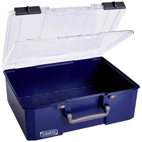Scatola portaoggetti raaco carrylite 150 doppio coperchio trasparente