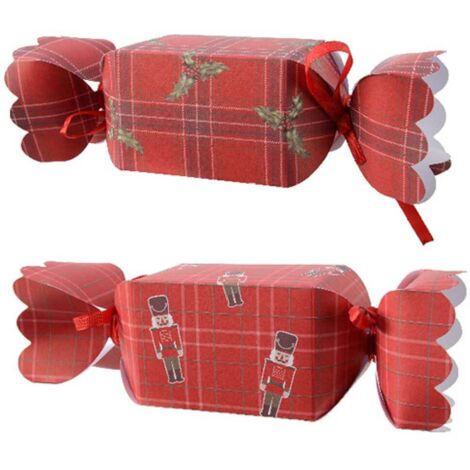 Scatola regalo di carta per caramelle senza bacchenocciola 2 pezzi 6 x 22 x 6 cm
