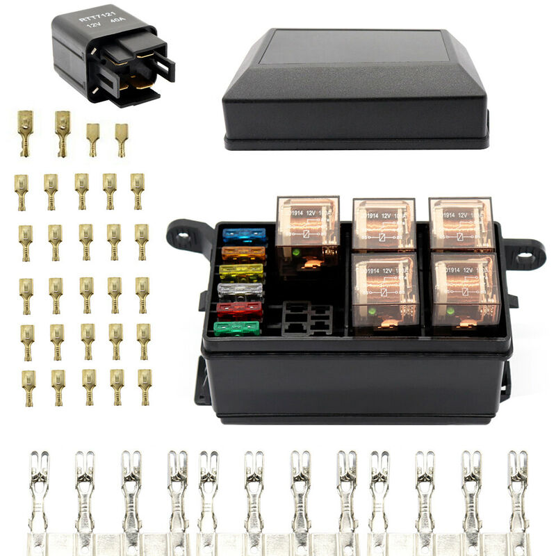 Scatola relè a 12 slot 6 slot relè 6 blocco