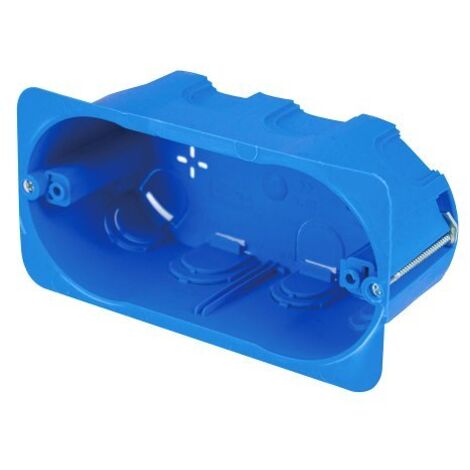 Scatola rettangolare per pareti leggere in cartongesso, 137x70x50 mm, 4 posti, ideale per installazioni elettriche interne FG10254