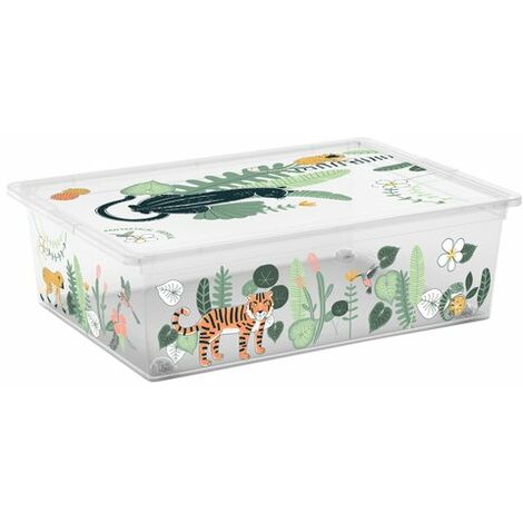 BOX SCATOLA PORTATUTTO CONTENITORE ORGANIZER ARMADI 30X15X15CM 59970