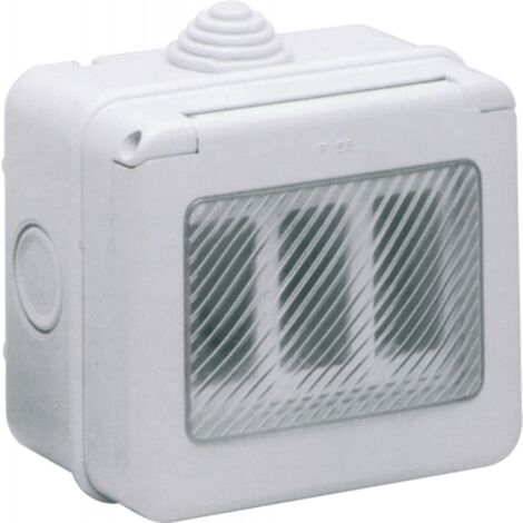 Scatola Stagna per Esterno con Sportello 3 Posti IP55 colore Grigio K2 System