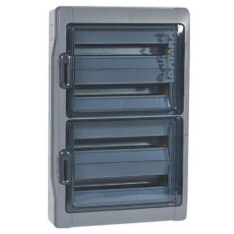 Scatola stagna Plexo³ 4x18 moduli con terminali a perforazione diretta premontati IP65 IK09 - Grigio - LEGRAND