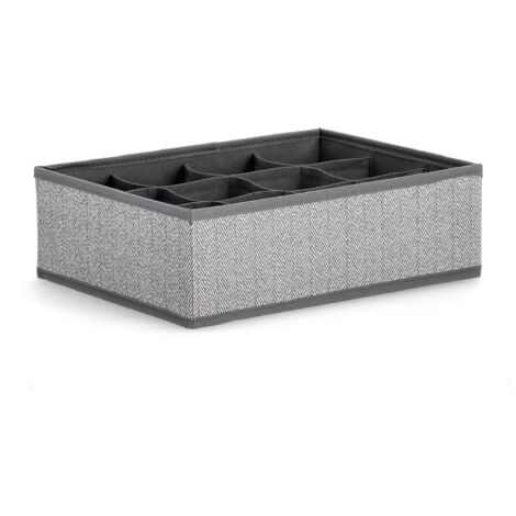 Scatola "Tidy" con comparti regolabili -12 comparti / Beige
