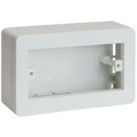 PATTRESS Scatola Posteriore Per Interruttore 2 Uscite - 25mm, Bianca - Confezione Da 3 Pezzi