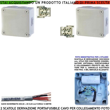 Scatola 4 Portafusibili TREM Standard Lamellari con Spie LED