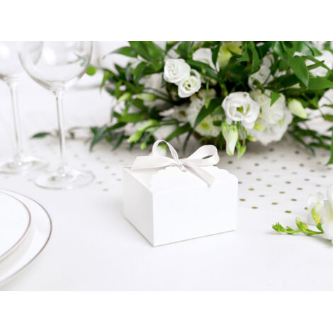 Scatole - Nuvola, bianco, 8x7,5x4,5cm (1 confezione / 10 pz.)