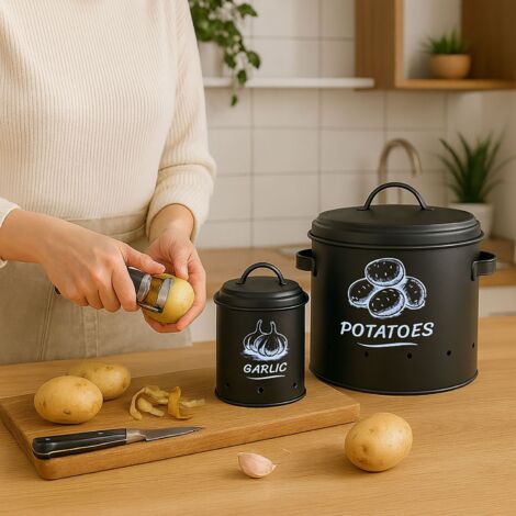 Scatole per conservare patate cipolle e aglio - set da 3