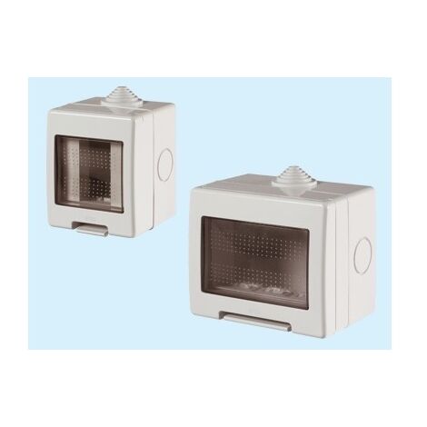 SCATOLE PORTAFRUTTI CON SPORTELLO IP 55 ART.512 3 POSTI MM.98X82X66