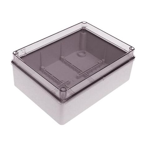 LED LEDS FAEG cassetta stagna scatola di derivazione a pareti lisce con coperchio trasparente IP56 240x190x90 - 13527