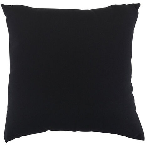 Scatter Cushion 18 x 18 Outdoor Garden Furniture Cushion (Pack of 4) - L46 x W46 cm - Black