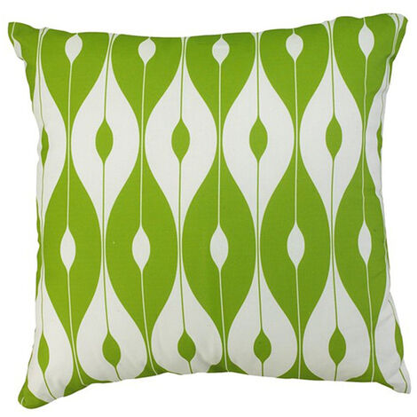 Scatter Cushion 18x18 Pattern Outdoor Garden Furniture Cushion (Pack of 4) - L46 x W46 cm - Green