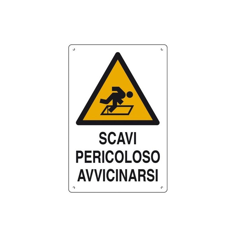 Image of Scavi pericoloso avvicinarsi cartelli da cantiere polionda