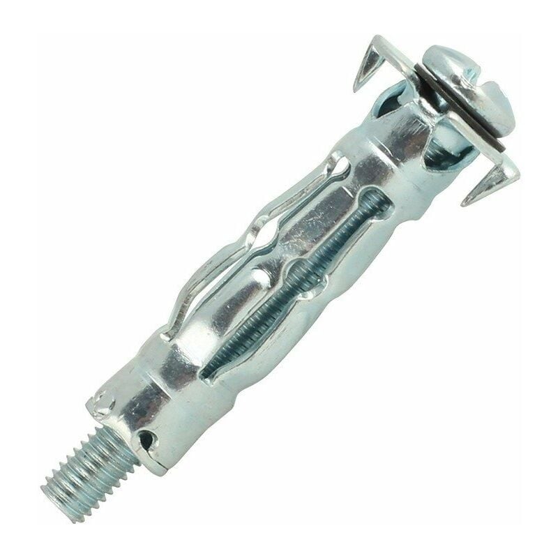 

Scell-It - 100 piezas de taco de cuerpo hueco de acero galvanizado M5 x 50 mm - 6S-MT