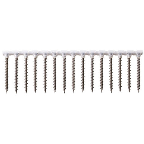 Scell-It – Bande de 1000 vis à plaque de plâtre 3,5x35 – Acier phosphaté – Tête trompette crantée – Vissage rapide et efficace