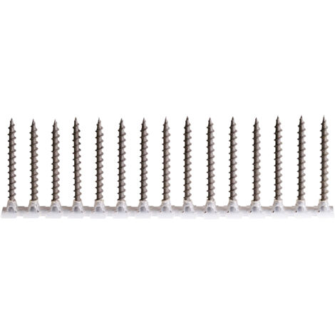 Scell-It – Bande de 1000 vis plaques de plâtre 3,5x25 mm – Acier phosphaté – Vissage rapide pour fixation dans rails – Pour chantiers humides