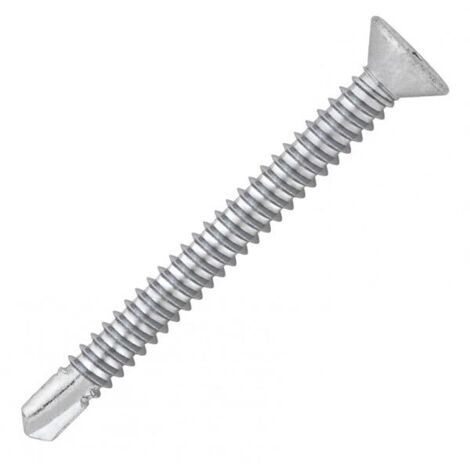 Scell-It – Boîte de 250 vis autoperceuse acier zingué – Ø4,8 x 60 mm – Tête fraisée 120° – Capacité de perçage 4 mm – TFQ48060