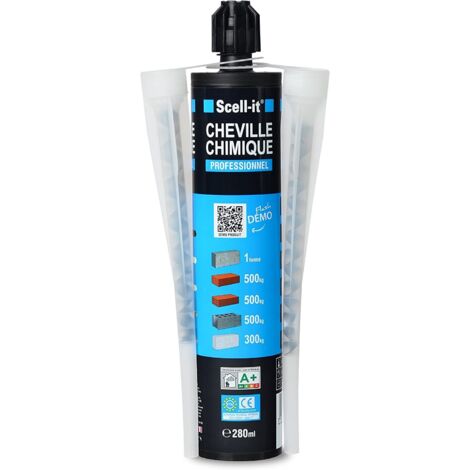 SCELL-IT Cartouche de scellement chimique 280 ml avec accessoires SCELL IT