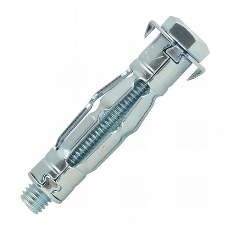 Scell-It – Lot de 50 chevilles à expansion pour support creux – Acier zingué M8 x 37 mm – Installation sécurisée avec collierette détachable